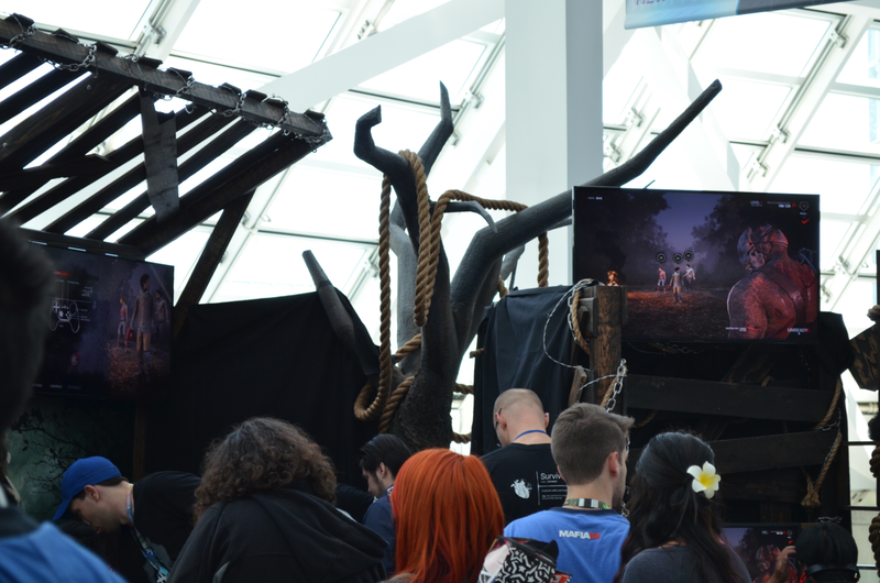 I got to play the murderer in Dead By Daylight (of course, I chainsawed everyone to death, great fun) and I got a tshirt too!